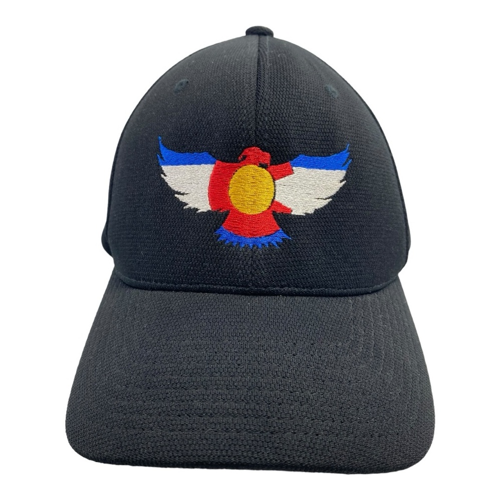 Veteran Eagle Black Flexfit Baseball Cap Hat